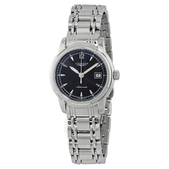 Longines, Saint-Imier Black Dial Ladies Stainless Steel Watch