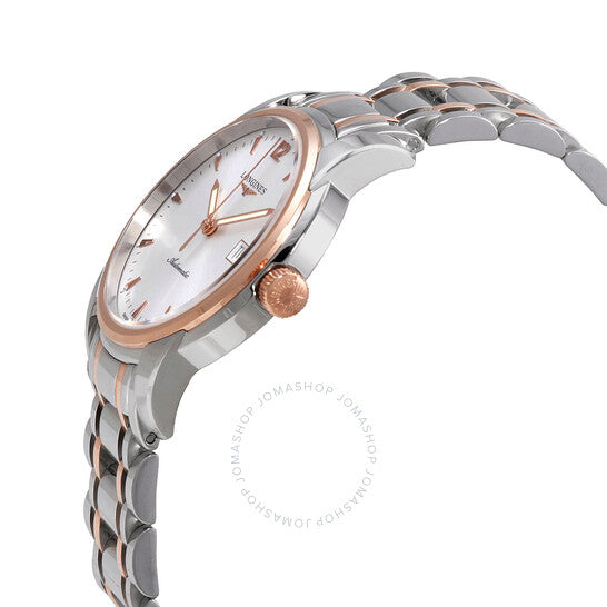 ساعة لونجين سانت إيمييه للرجال أوتوماتيكية بمينا فضية من مجموعة لونجين سانت إيمييه