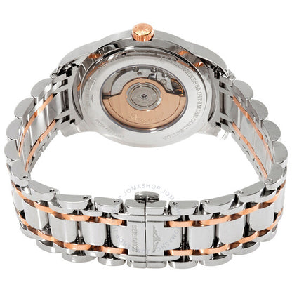 ساعة لونجين سانت إيمييه للرجال أوتوماتيكية بمينا فضية من مجموعة لونجين سانت إيمييه