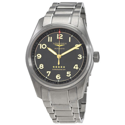 لونجين، ساعة سبيريت أوتوماتيكية للرجال بمينا أسود