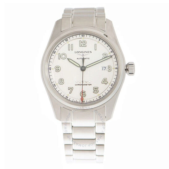 ساعة لونجين سبيريت أوتوماتيكية كرونومتر للرجال بمينا فضي