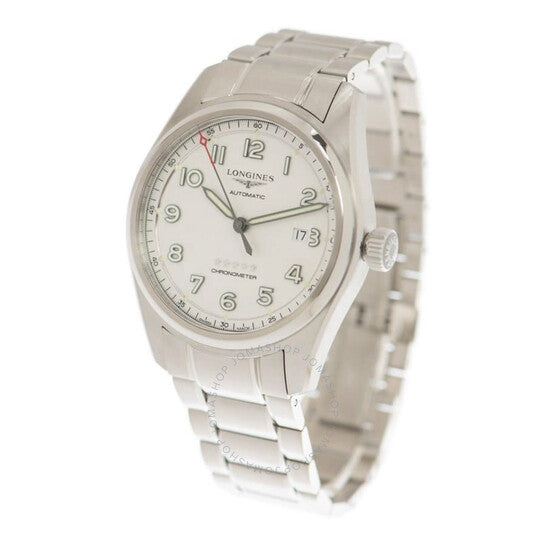 ساعة لونجين سبيريت أوتوماتيكية كرونومتر للرجال بمينا فضي