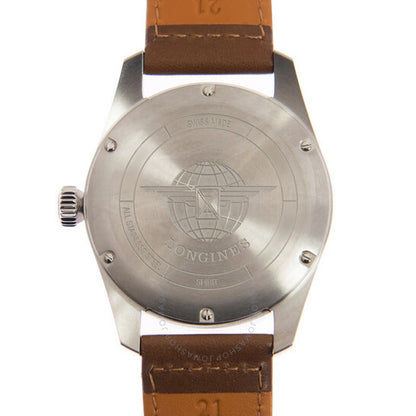 ساعة لونجين سبيريت أوتوماتيكية كرونومتر للرجال بمينا أبيض