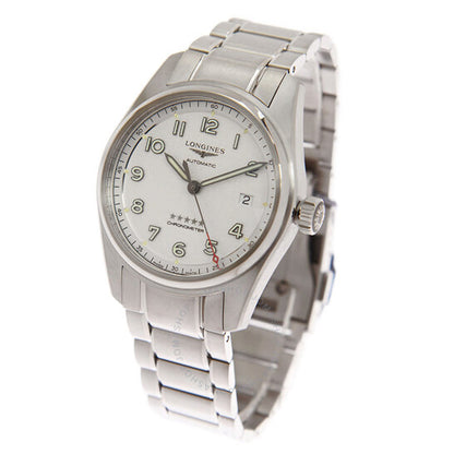 لونجين، ساعة سبيريت أوتوماتيكية للرجال بمينا أبيض