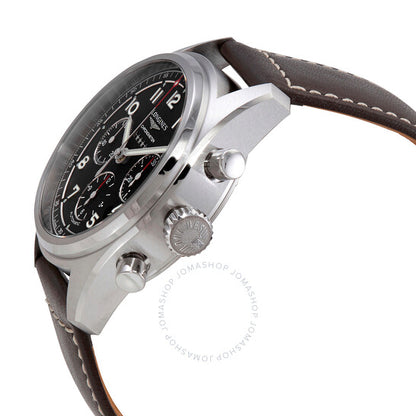 ساعة لونجين سبيريت كرونوغراف أوتوماتيكية للرجال بمينا أسود