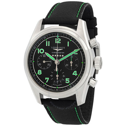 Longines, Spirit Chronograph Automatic Chronometer Black Dial Men's Watch
