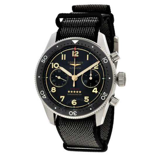 Longines, Spirit Flyback Chronograph Automatic Black Dial Men's Watch
