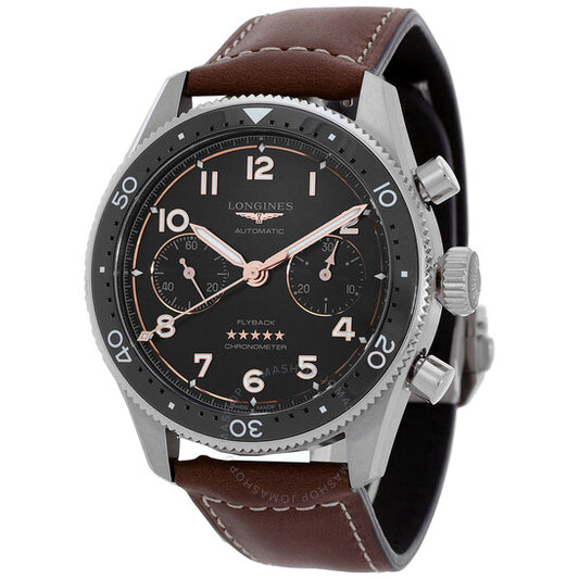Longines, Spirit Flyback Chronograph Automatic Black Dial Men's Watch