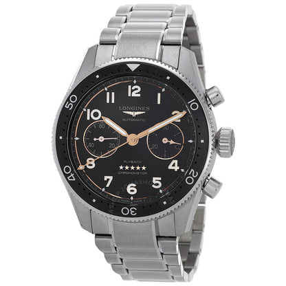 Longines, Spirit Flyback Chronograph Automatic Black Dial Men's Watch