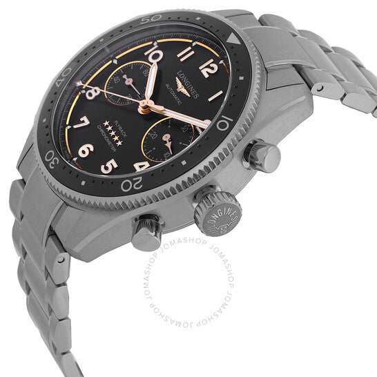 Longines, Spirit Flyback Chronograph Automatic Black Dial Men's Watch