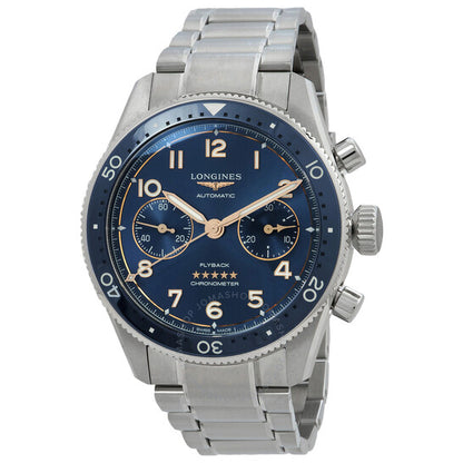 Longines, Spirit Flyback Chronograph Automatic Blue Dial Men's Watch