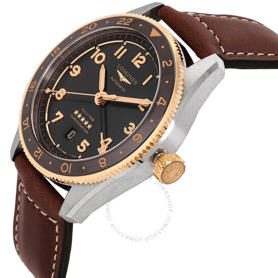 Longines, Spirit Zulu Time Automatic Anthracite Dial Men's Watch