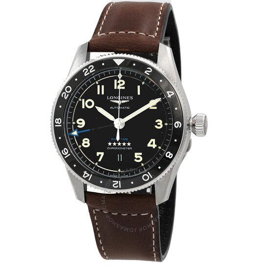 Longines, Spirit Zulu Time Automatic Black Dial Men's Watch