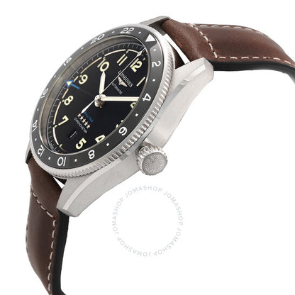 Longines, Spirit Zulu Time Automatic Black Dial Men's Watch
