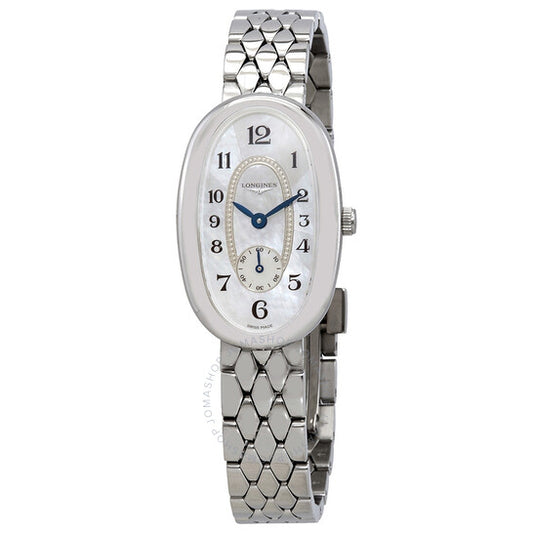 Longines, Symphonette Quartz White Mother of Pearl Dial Ladies Watch