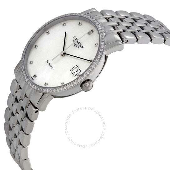 Longines, Elegant Automatic White Dial Stainless Steel Watch L48090876