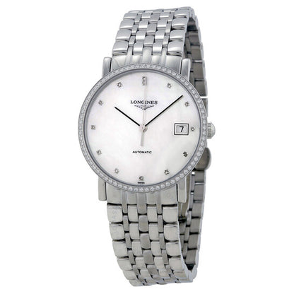 Longines, Elegant Automatic White Dial Stainless Steel Watch L48090876