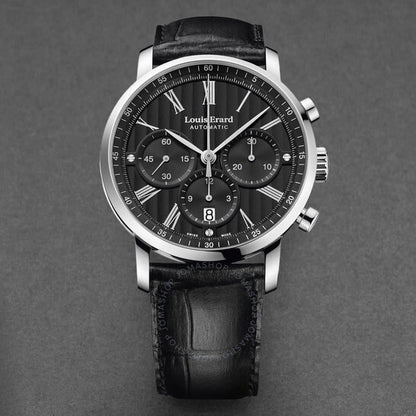 Louis Erard, Excellence Chronograph Automatic Black Dial Men's Watch