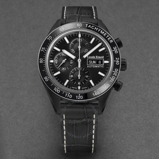 Louis Erard, Sportive Chronograph Automatic Black Dial Men's Watch