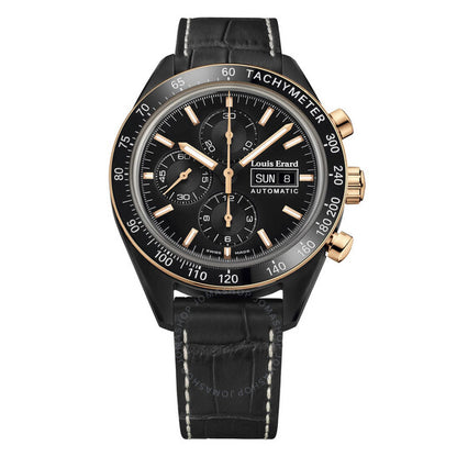 Louis Erard, Sportive Chronograph Automatic Black Dial Men's Watch