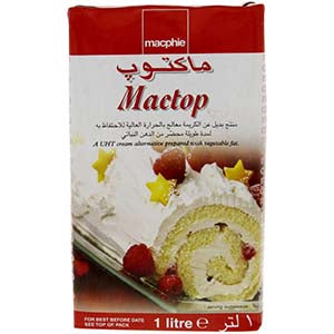Macphie Mactop Cream 1 Ltr