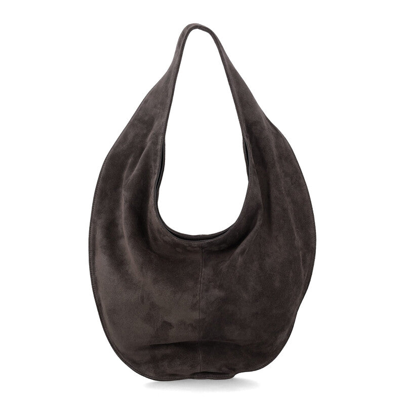 Suede Leather Cocoa Market Tote
