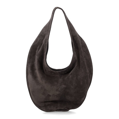 Suede Leather Cocoa Market Tote
