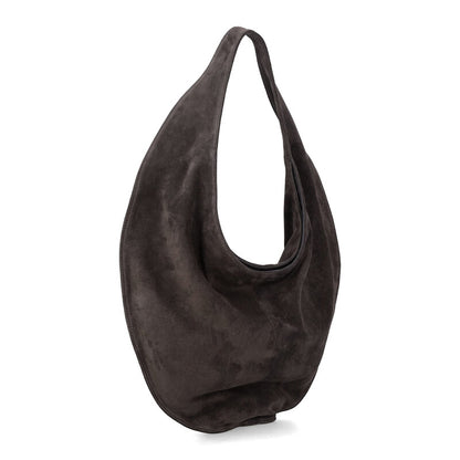 Suede Leather Cocoa Market Tote