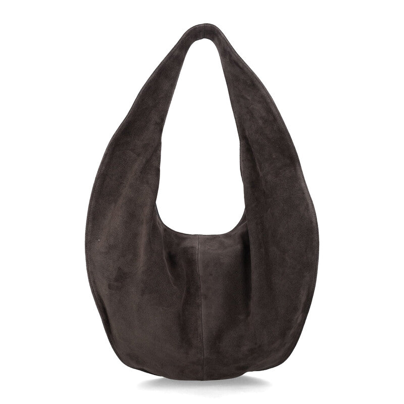 Suede Leather Cocoa Market Tote