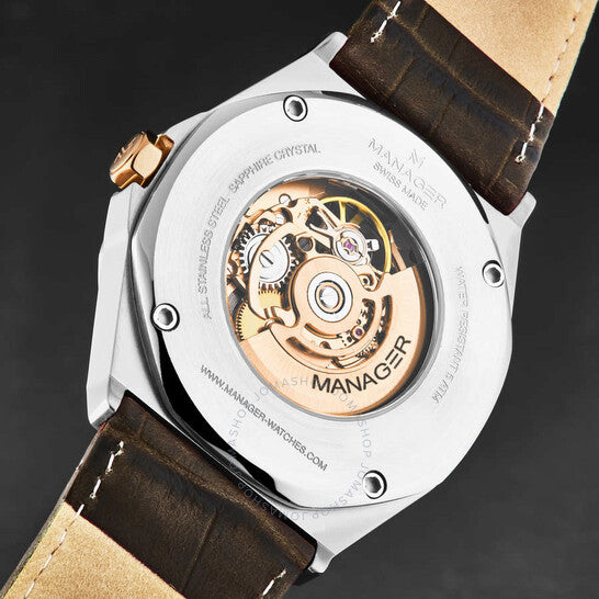 Manager, Open mind Automatic Silver Dial Men's Watch