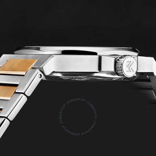 ساعة مانجر ريفولوشن للرجال ذات الميناء الأسود واليدوي