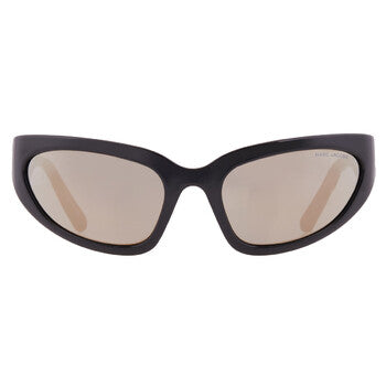 Bronze Mirror Wrap Ladies Sunglasses