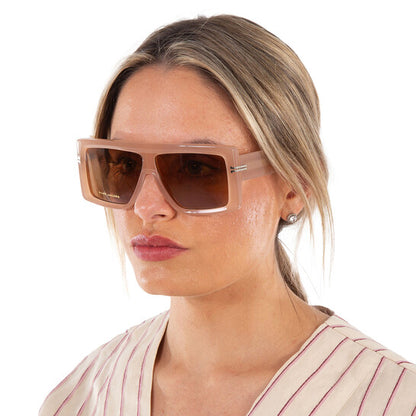 Brown Browline Ladies Sunglasses