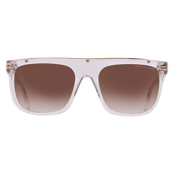 Brown Gradient Browline Men's Sunglasses