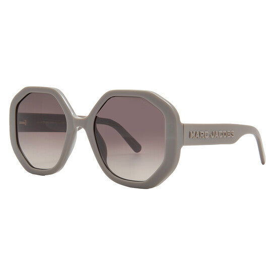 Brown Gradient Geometric Ladies Sunglasses