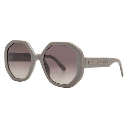 Brown Gradient Geometric Ladies Sunglasses