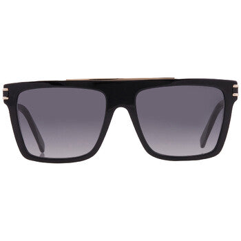 Dark Grey Gradient Browline Men's Sunglasses
