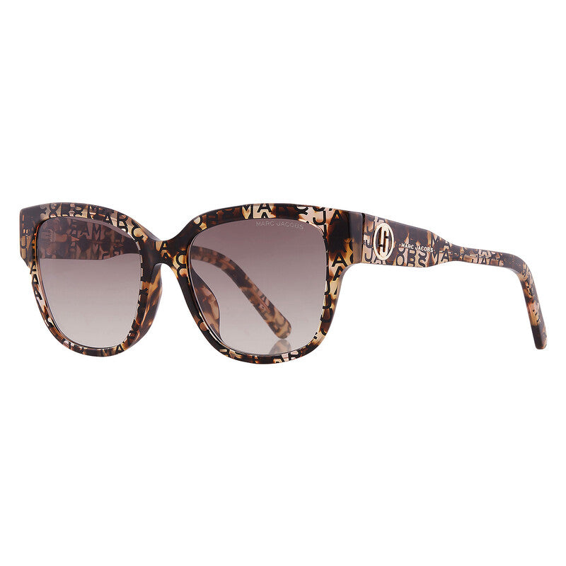Brown Gradient Square Ladies Sunglasses