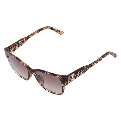 Brown Gradient Square Ladies Sunglasses