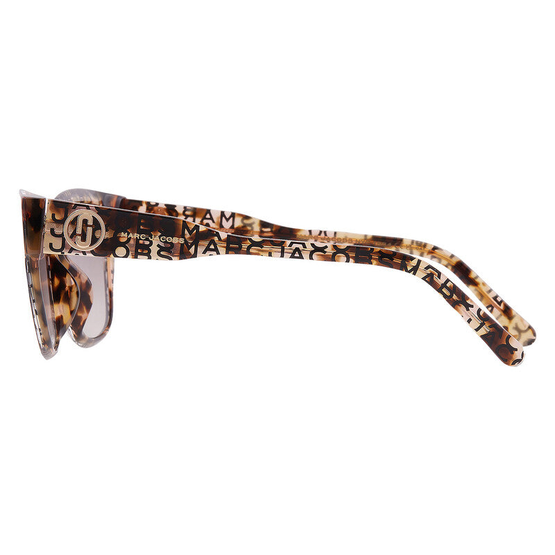 Brown Gradient Square Ladies Sunglasses
