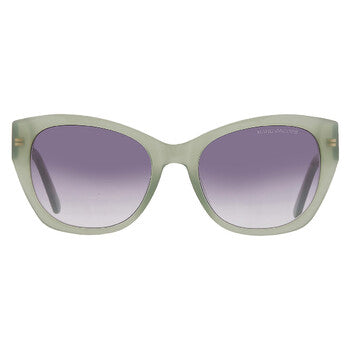 Gradient Grey Azure Blue Cat Eye Ladies Sunglasses