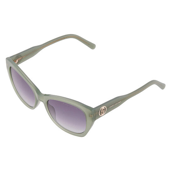 Gradient Grey Azure Blue Cat Eye Ladies Sunglasses