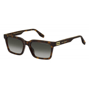 Green Shaded Rectangular Men's Sunglasses