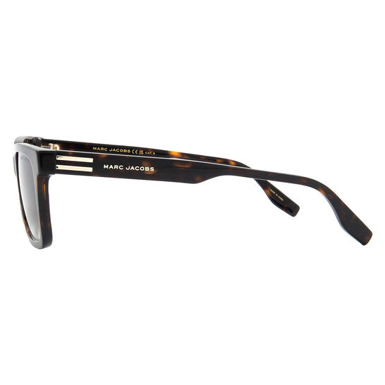 Green Shaded Rectangular Men's Sunglasses