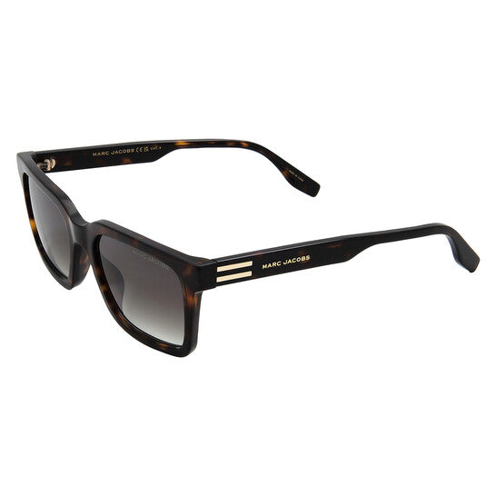 Green Shaded Rectangular Men's Sunglasses