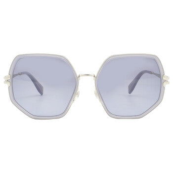 Grey Azure Gradient Geometric Ladies Sunglasses