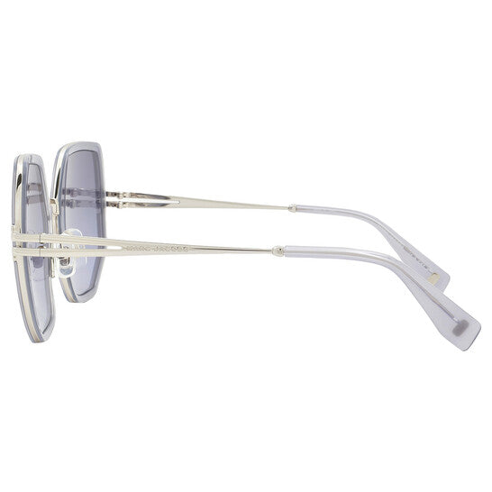 Grey Azure Gradient Geometric Ladies Sunglasses