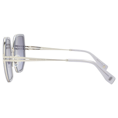 Grey Azure Gradient Geometric Ladies Sunglasses