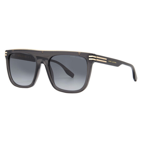 Grey Gradient Browline Men's Sunglasses