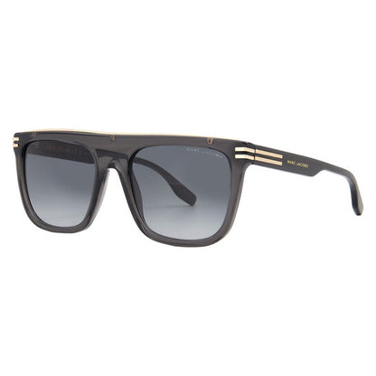 Grey Gradient Browline Men's Sunglasses